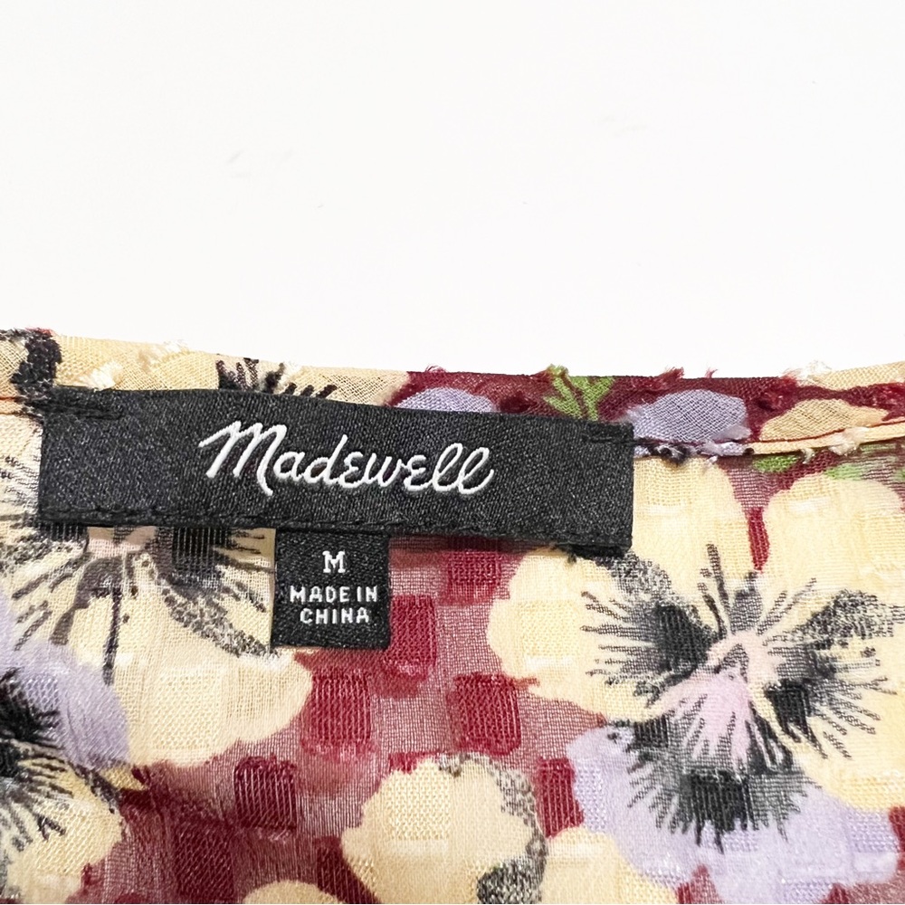 Madewell Viola Floral Ruffle Hem Blouse - Picture 13 of 15